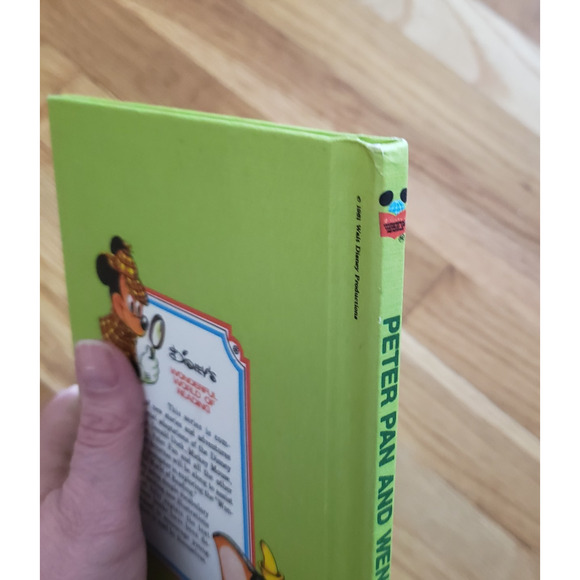 Disney’s Wonderful World of Reading Peter Pan and Wendy Hardcover 1985 Vintage - Picture 3 of 4
